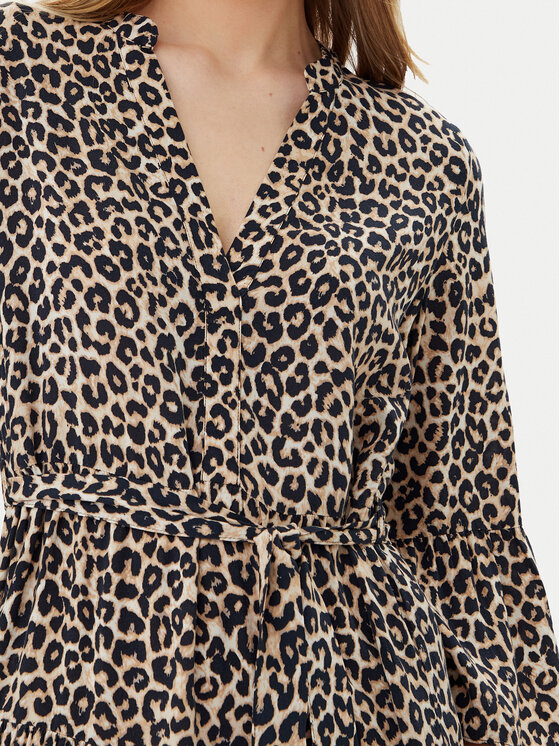 Vero Moda Vero Moda Každodenní šaty Melba 10329936 Hnědá Loose Fit