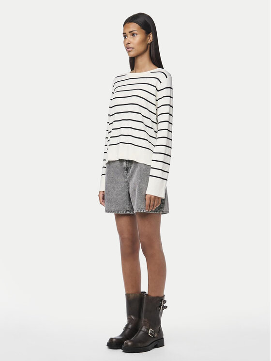 Pieces Pieces Svetr Joy 17150579 Bílá Regular Fit
