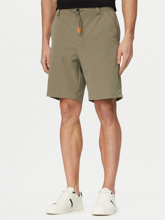 Guess Guess Pantalon scurți din material M6GD36 W2169 Kaki Regular Fit
