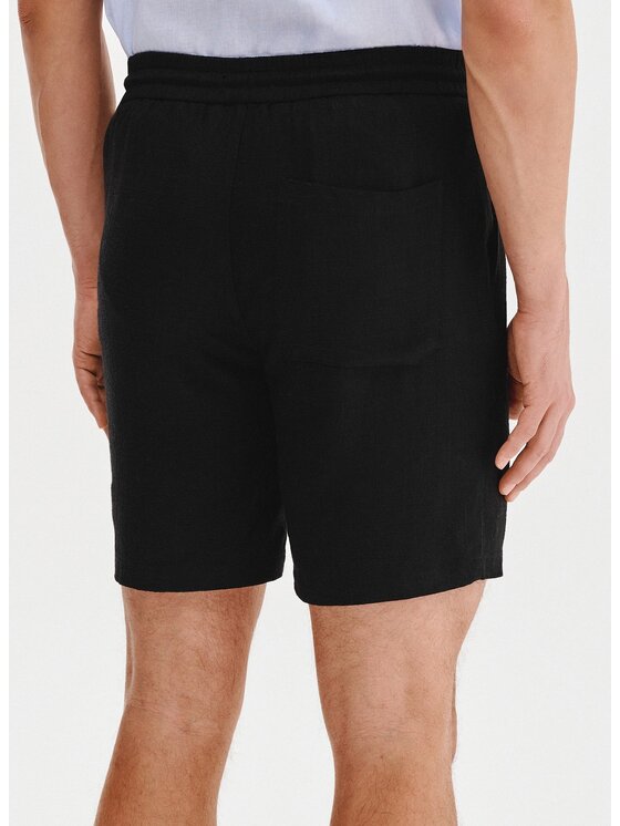 Pako Lorente Pako Lorente Szorty materiałowe P25SF-WS-008 Czarny Classic Fit