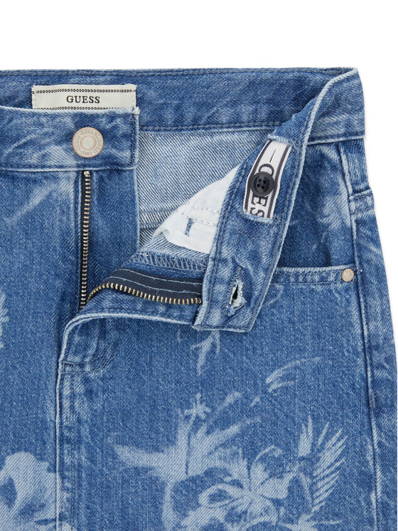 Guess Guess Džínsová sukňa J6GD26 D45E0 Modrá Regular Fit