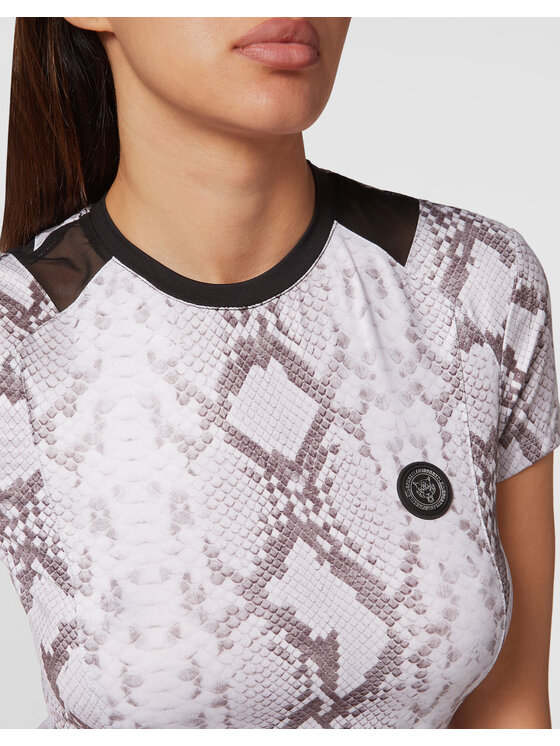 Plein Sport Plein Sport T-Shirt 895 Szary Regular Fit
