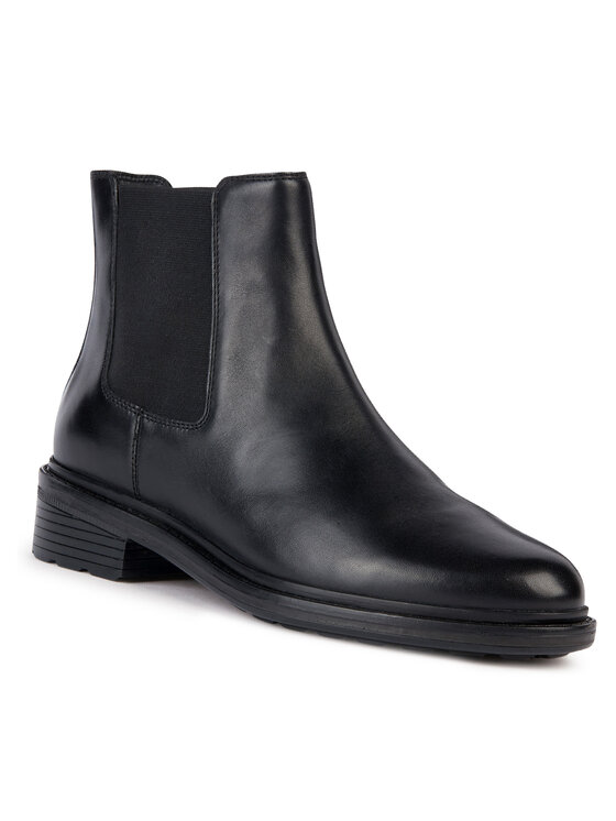 Geox Geox Gležnjarji Chelsea D Walk Pleasure D36TGE 00043 C9999 Črna