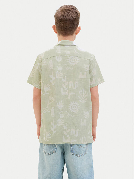 Jack & Jones Junior Jack & Jones Junior Košeľa Luke 12277298 Zelená Relaxed Fit