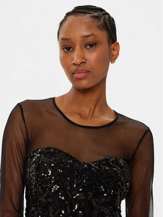 Rinascimento Rinascimento Bluză CFC0019767002 Negru Regular Fit