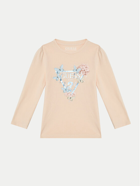 Guess Bluzka K5RI08 K6YW4 Różowy Regular Fit