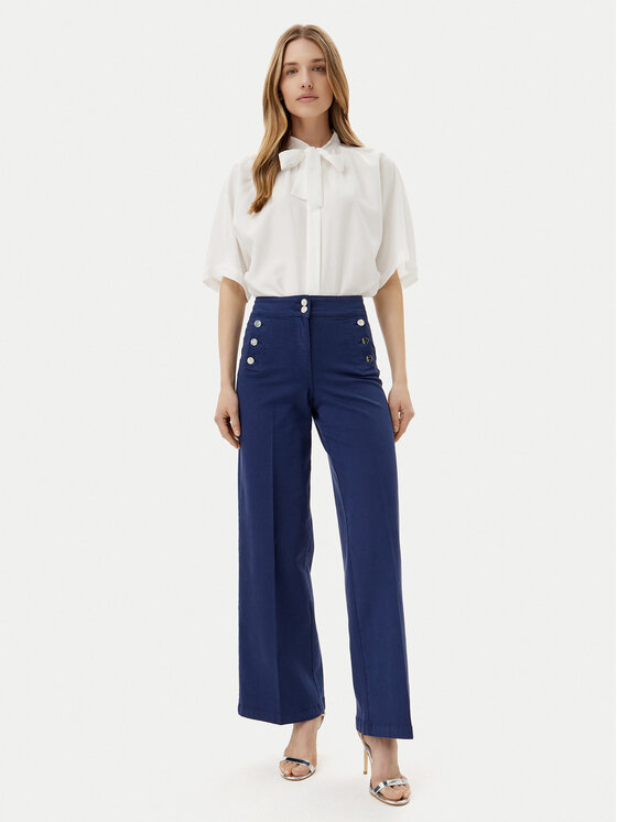 Silvian Heach Silvian Heach Jeansy Serrano GPP25086JE Modrá Wide Leg