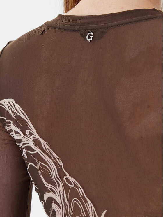 Guess Guess Body W5YP06 KCZC2 Marrone Regular Fit