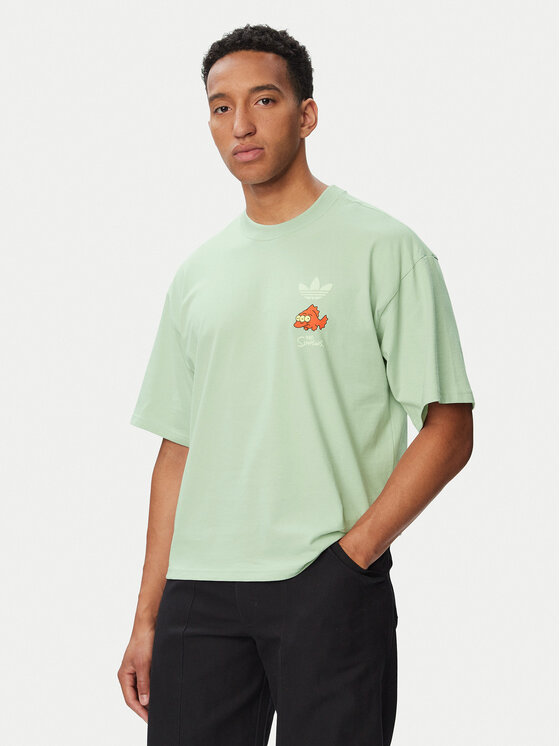 adidas adidas T-Shirt Blinky Graphic LG5062 Grün Oversize