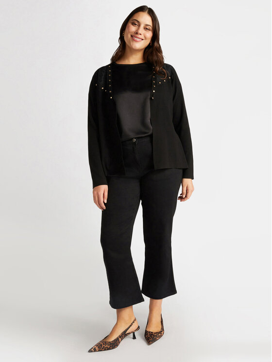 Fiorella Rubino Fiorella Rubino Jeansy P549T104751N033 Czarny Flare Fit