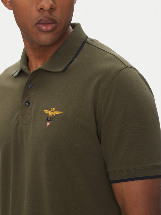 Aeronautica Militare Aeronautica Militare Polo 251PO1308P82 Khaki Regular Fit
