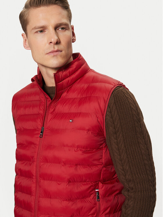 Tommy Hilfiger Tommy Hilfiger Mellény MW0MW37677 Piros Regular Fit
