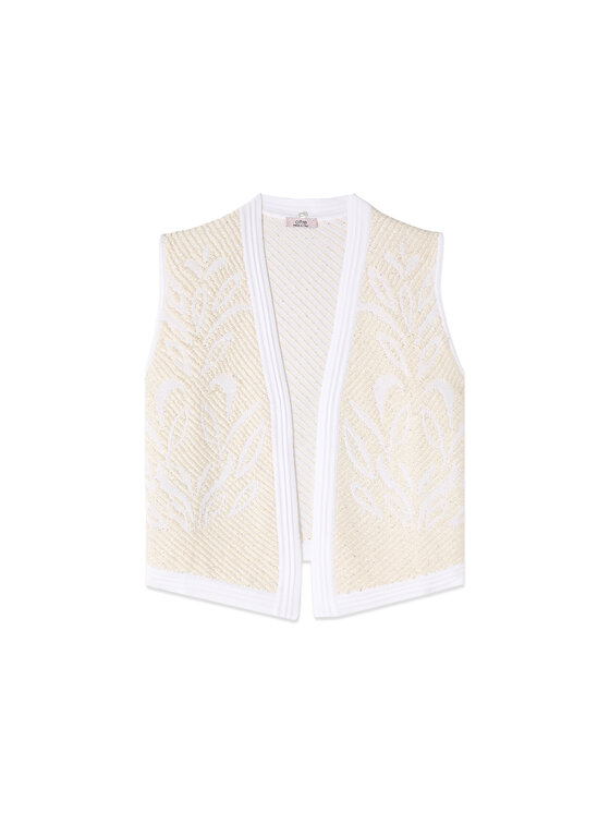 Oltre Oltre Maglione M428J005681N011 Bianco Boxy Fit