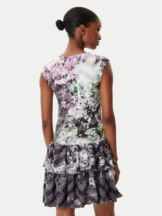 Desigual Desigual Rochie de zi Grey Lacroix 25WWVK07 Colorat Regular Fit