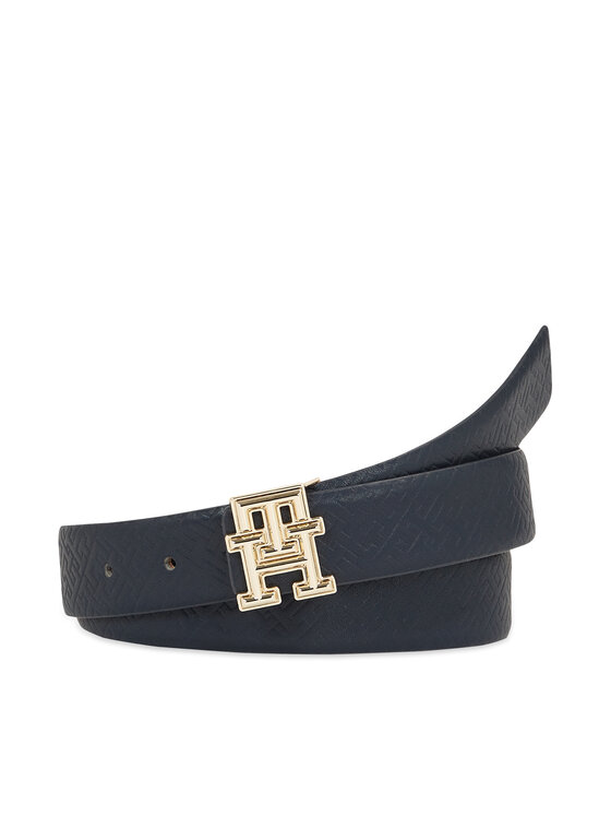 Tommy Hilfiger Tommy Hilfiger Ženski remen Th Logo Bombe Rev 3.0 AW0AW16019 Tamnoplava