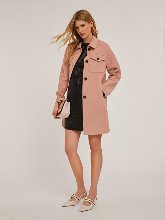 Motivi Motivi Cappotto 0056Q000556N006 Rosa Regular Fit