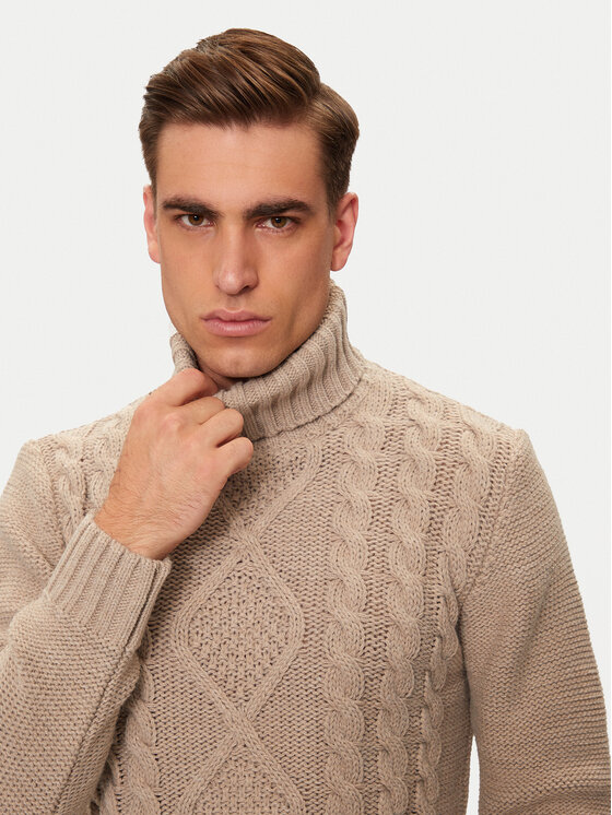 Bomboogie Bomboogie Golfas MM8796TKAW4 Smėlio Regular Fit