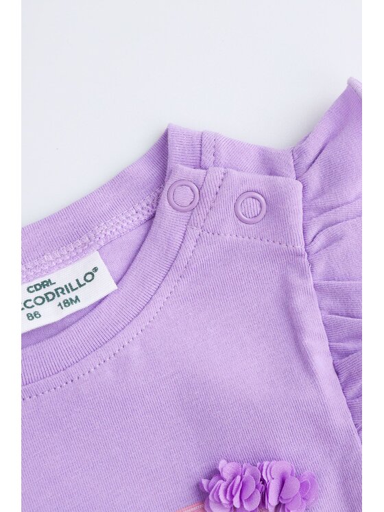 Coccodrillo Coccodrillo T-Shirt WC5143203HGN-016 Fioletowy Regular Fit