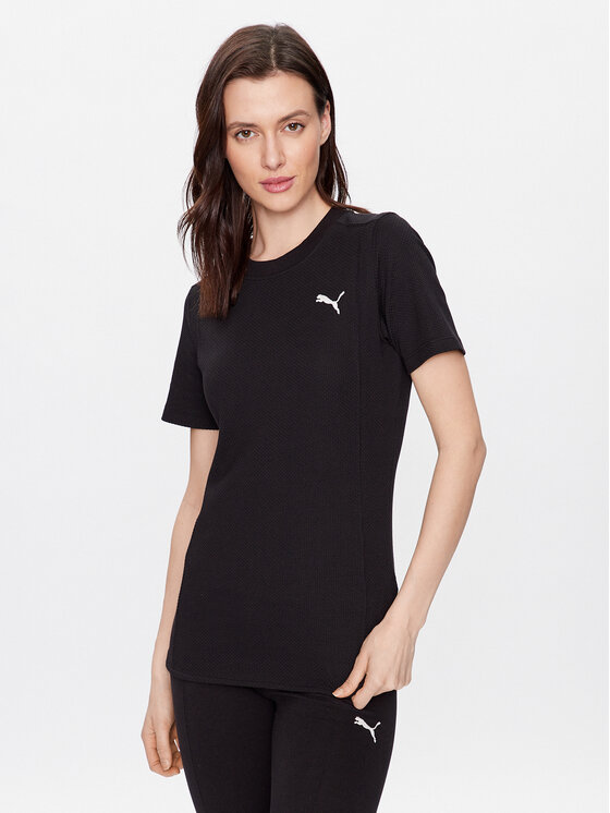 Puma T-krekls Her 674063 Melns Slim Fit