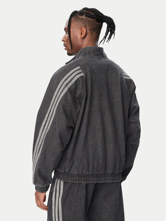 adidas adidas Džínsová bunda Stadium KV8344 Čierna Loose Fit