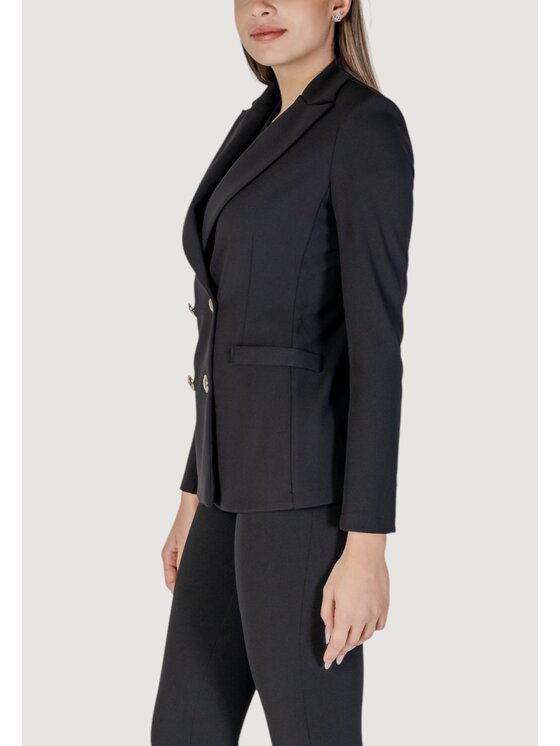 Rinascimento Rinascimento Kurtka damska CFC0122829003 Czarny Regular Fit