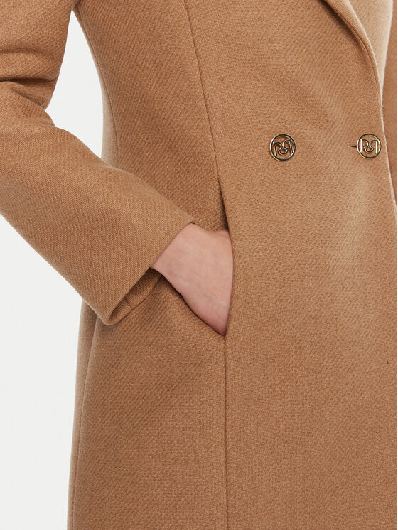 Rinascimento Rinascimento Wollmantel CFC0126218003 Beige Regular Fit