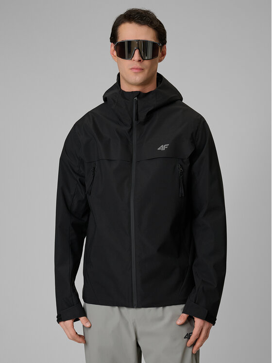 4F 4F Kurtka przejściowa CITY JACKETS Czarny Regular Fit