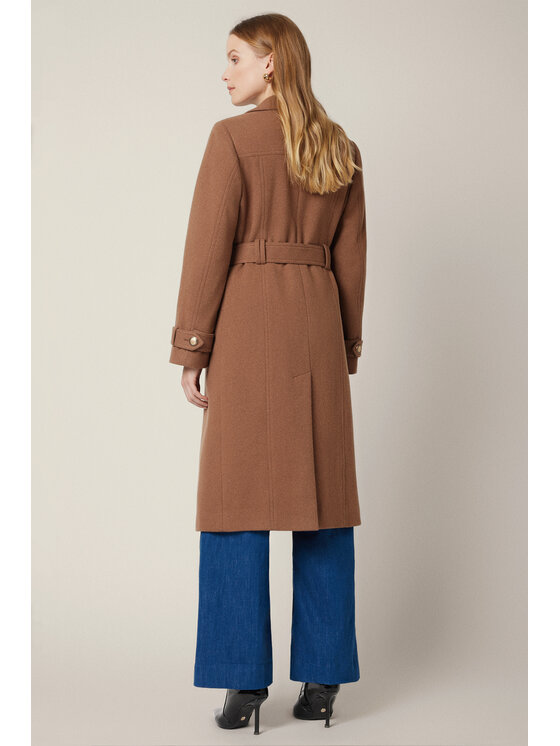 Lancerto Lancerto Płaszcz Eloria PC073225000014 Brązowy Regular Fit