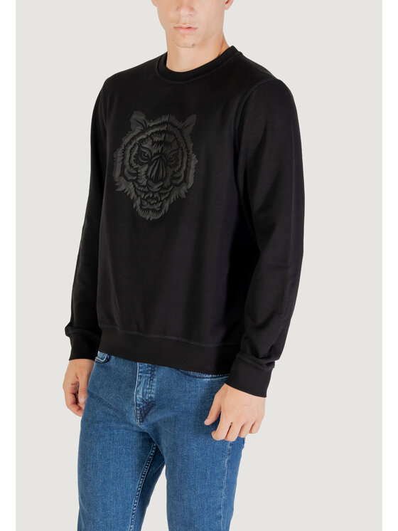 Antony Morato Antony Morato Felpa REGULAR FIT WITH RUBBER PRISM SHAPE PRINT Nero Regular Fit