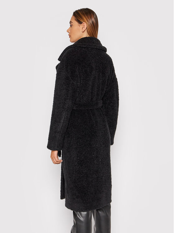 Imperial Imperial Kažokādas mētelis KH47CDN Melns Regular Fit