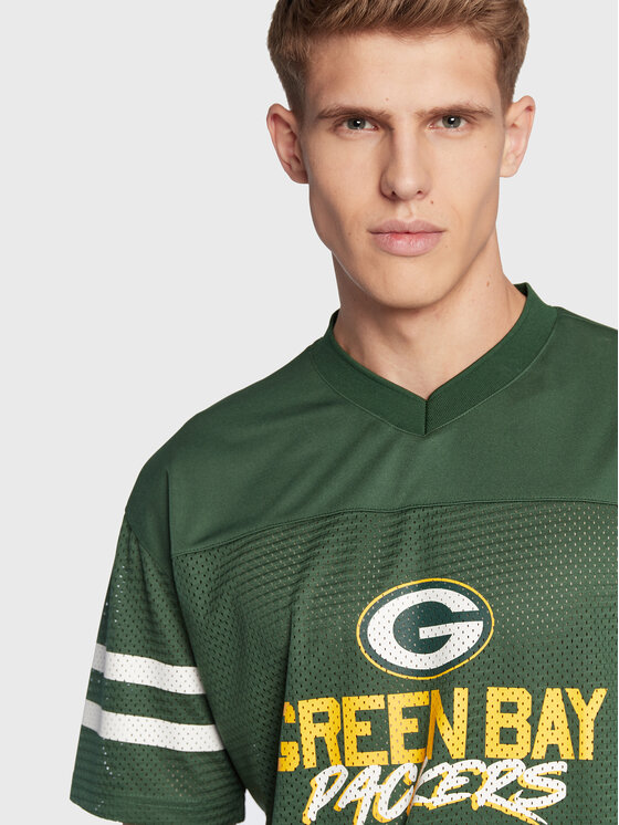 New Era New Era T-krekls Green Bay Packers NFL Script 60284670 Zaļš Relaxed Fit