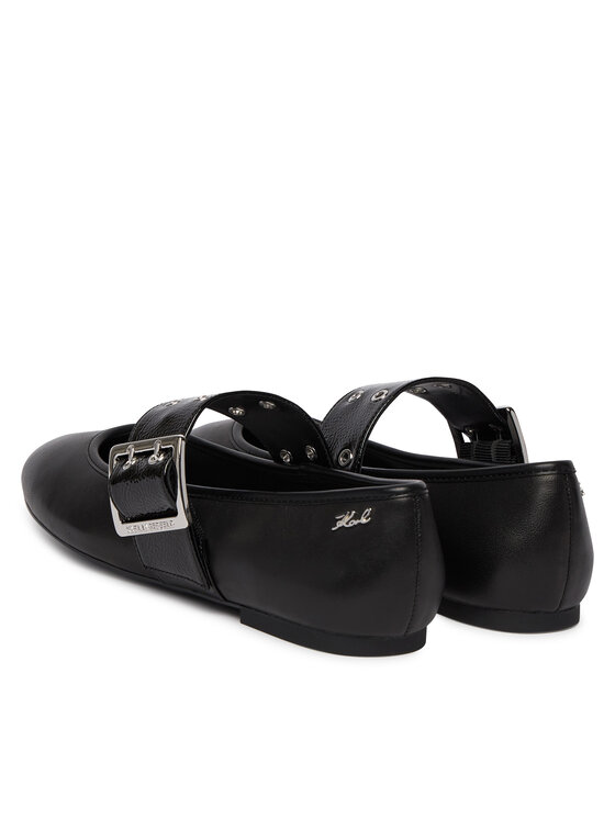KARL LAGERFELD KARL LAGERFELD Baleriny Karo KL40126 Czarny