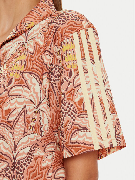 adidas adidas Camicia FARM Rio IW5185 Arancione Loose Fit