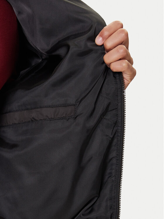 HUGO HUGO Bomber striukė Bicol2541 50546226 Juoda Regular Fit