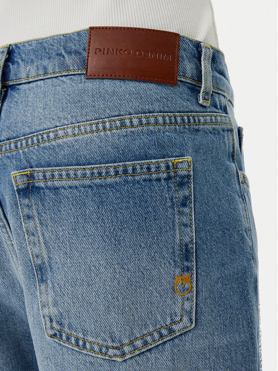PINKO PINKO Jeansy Rose Staright 104635 A2F7 Modrá Straight Fit