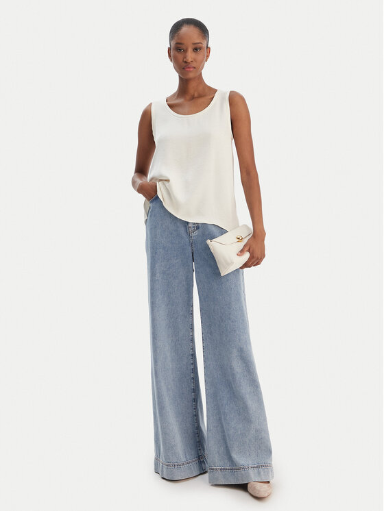 Marella Marella Μπλουζάκι Nembi 2615161011 Εκρού Regular Fit