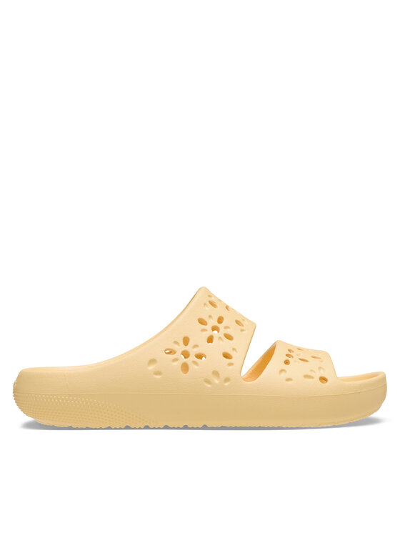 Şlapi Crocs Classic Floral Cutout Sandal 210966 Portocaliu