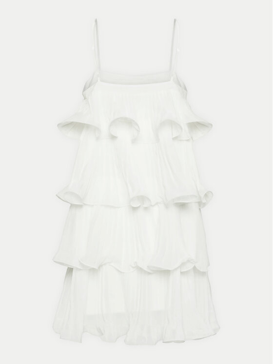YAS YAS Φόρεμα κοκτέιλ Lucia 26036503 Λευκό Regular Fit