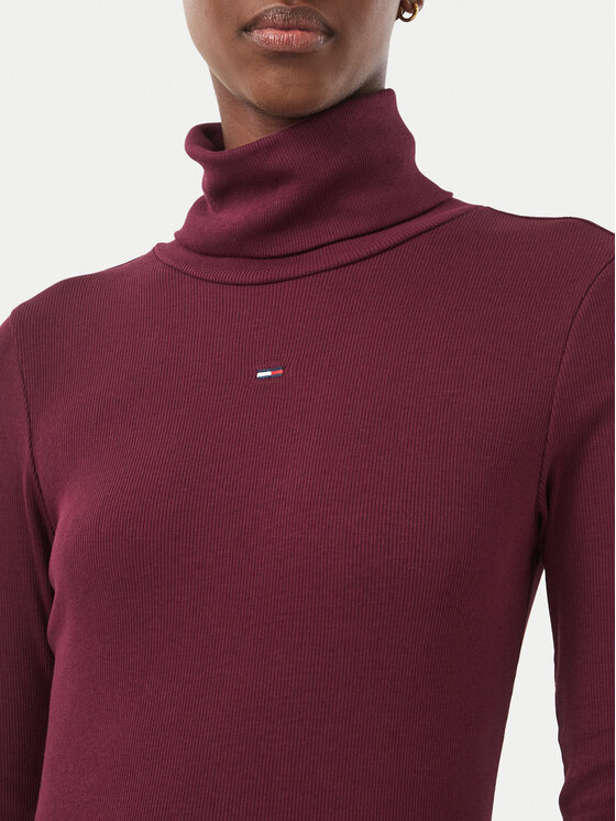 Tommy Jeans Tommy Jeans Trikotažinė suknelė Bodycon DW0DW23320 Violetinė Slim Fit