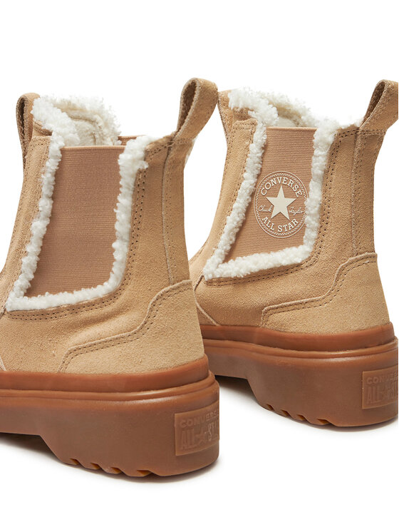 Converse Converse Sztyblety Chuck Taylor All Star Chelsea Lugged A09257C Beżowy
