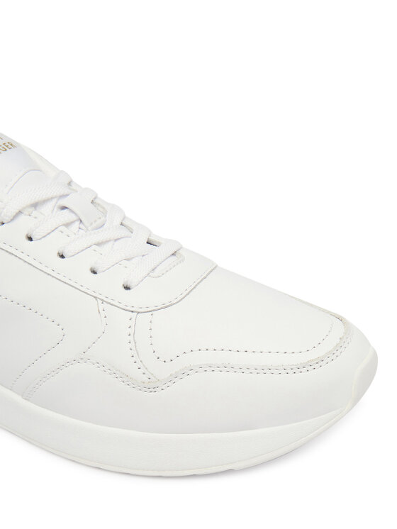 Tommy Hilfiger Tommy Hilfiger Sneakersy Corporate Mix Mat Runner FW0FW09318 Biały