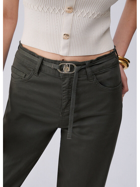 Liu Jo Liu Jo Pantaloni di tessuto WA6274T925790822 Verde Regular Fit