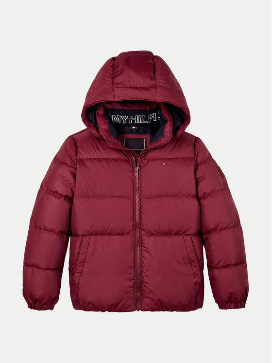 Tommy Hilfiger Tommy Hilfiger Зимно яке Essential KB0KB08341 Бордо Regular Fit