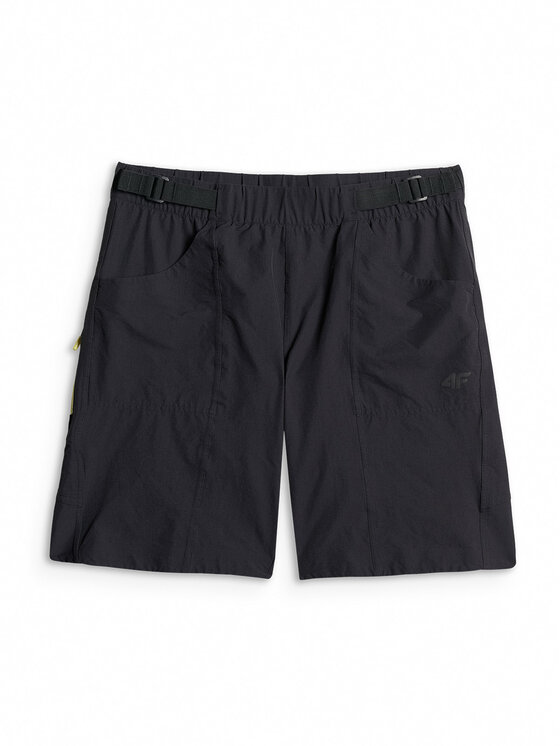 4F 4F Szorty rowerowe GET LOST FEEL FOUND Czarny Regular Fit