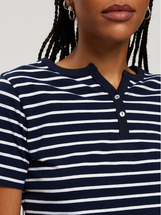 Cross Jeans Cross Jeans T-Shirt 56193-001 Granatowy Regular Fit