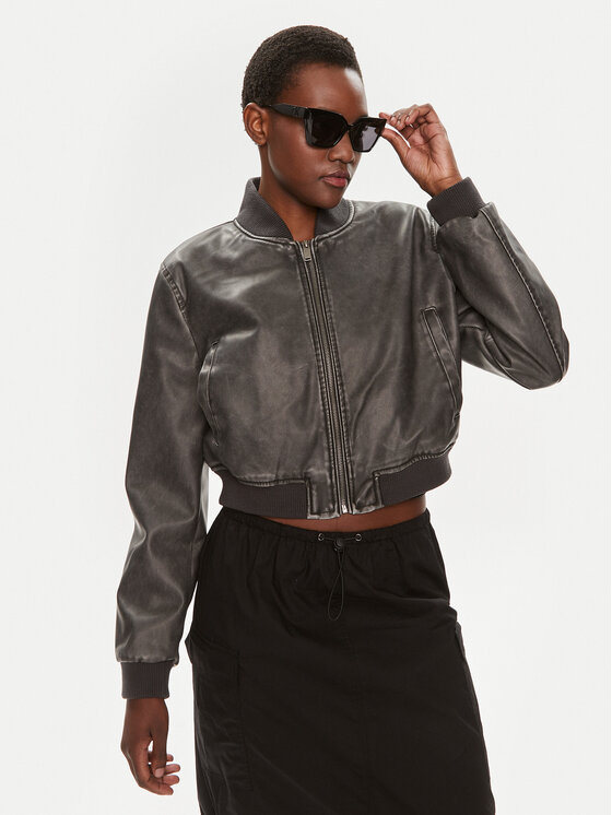Brave Soul Brave Soul Bomber LJK-BENOITE Crna Straight Fit