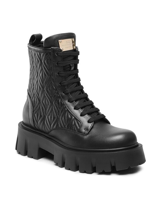 Elisabetta Franchi Elisabetta Franchi Schnürstiefeletten SA-24B-36E2-V760 Schwarz
