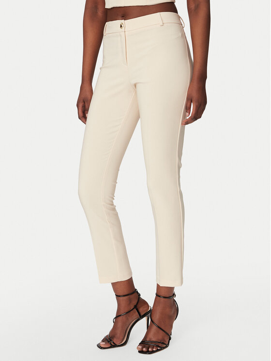 Rinascimento Rinascimento Παντελόνι υφασμάτινο CFC0128650003 Μπεζ Regular Fit