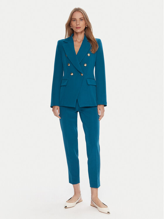 Maryley Maryley Marynarka 25IB139/43LK Niebieski Regular Fit