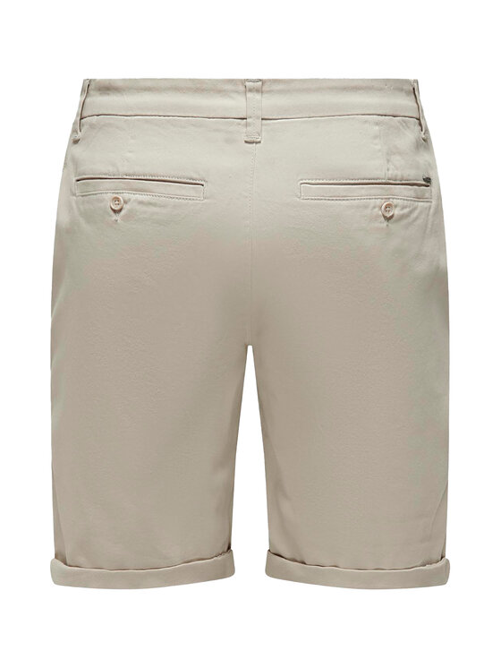 Only & Sons Only & Sons Auduma šorti Peter 22027905 Bēšs Regular Fit